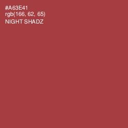 #A63E41 - Night Shadz Color Image